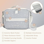 Bentgo Kids Lunch Bag (Whimsy & Wonder Collection) - Durable, Double-Insulated Lunch Bag for Kids 3+; Holds Lunch Box/Water Bottle/Snacks; Water-Resistant Fabric & Zip Pockets (Starry Sprinkle)