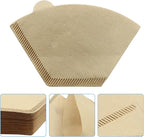 200 Count Cone Coffee Filter, #1 Natural Unbleached Cone Coffee Filter Paper fit for Drip Coffee Dripper Coffee Maker (1-2 Cup)