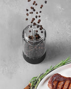 FORLIM 2-Speed Electric Salt And Pepper Grinder Set, External Rotation To Adjust Coarseness, Electric Salt and Pepper Shaker With Charing Base, One-Button Automatic Grinding, Washable Container