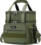 Weitars Tactical Lunch Box, Insulated Lunch Box, Large Expandable Heavy Duty Lunch Boxes for Men Women Durable Waterproof Leakproof Lunch Cooler Bag for Adults Work Outdoor Picnic Camping