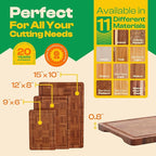 Riveira Bamboo End Grain Wood Cutting Board – Versatile And Durable: Set Of 3 Pcs Wooden Cutting Boards – Natural Wooden Cutting Boards For Kitchen Set – Complete Bamboo End Grain Cutting Board