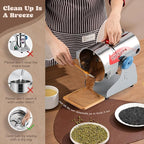 Moongiantgo 2500g Safety Grain Mill Grinder 3700W High-speed Electric Stainless Steel Dry Spice Grinder Pulverizer for Wheat Corn Rice Pepper Herbs Coffee Beans Dried Mushrooms, 110V