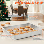 Herogo Cake Pan with Lid, 9 X 12 Inch Rectangle Stainless Steel Lasagna Baking Pan Deep, for Brownies Casseroles Cakes, Dishwasher Safe