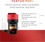 Nespresso Vertuo Pop+ Coffee and Espresso Maker by Breville with Milk Frother, Spicy Red