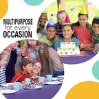 Exquisite Party Solids 54 Inch X 100 Feet Purple Plastic Table Cover Roll in A Cut - to - Size Box with Convenient Slide Cutter. Cuts Up to 12 Rectangle 8 Feet Plastic Disposable Tablecloths