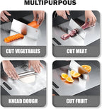 Standerd Size Titanium Cutting Boards for Kitchen - Cutting Edge Hygiene & Durability, 1 Pack Double-Sided, Food Grade for Meat, Fruits & Vegetables – Dishwasher Safe, Easy to Clean (15.4 x 11 in)