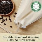 Reusable Cold Brew Bags & Cold Brew Coffee Bags Reusable - for Toddy Systems |11.8 inch Large 100% Natural Organic Cotton Cold Brew Filter Bags 2-Pack + 2 Bonus 304 Silver Spoons