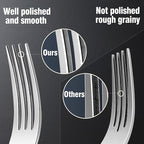 Silverware Set for 8, 40 Piece 18/10 Stainless Steel Flatware Utensils Cutlery Set, Mirror Polished knives Forks and Spoons Silverware Sets for Dinner,Wedding,Festival Gift,Dishwasher Safe,Rust Proof