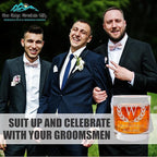 Blue Ridge Mountain Gifts 11 oz Engraved Whiskey Glass – Personalized Groomsmen Gift – Custom Etched Glass for Best Man & Wedding Party – Heavy Base, Groomsman Gifts (1)