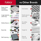 Fullstar Mandoline Slicer for Kitchen - Vegetable Chopper, Onion Potato Food Veggie Fruit Slicer and Cutter with Container, Kitchen Gadgets & Accessories, Home Essentials (All in 1, White)