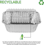 Stock Your Home 1 Lb Small Aluminum Pans with Lids (100 Pack) Foil Pans + Clear Plastic Lids, Disposable Cookware, Takeout Trays with Lids - To Go Disposable Food Containers for Restaurants & Catering