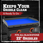 KITCHEN PERFECTION 22" Premium Silicone Griddle Cover Mat For Blackstone Griddle 22 Inch - Hermetic Protection From Rust & Debris All Year, Fits All Blackstone 22 Inch Models - Food Grade Silicone