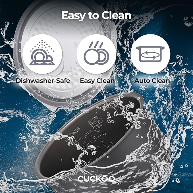 CUCKOO CR-0631F 6-Cup (Uncooked) / 12-Cup (Cooked) Micom Rice Cooker with Nonstick Inner Pot, 7 Menu Modes, LCD Display, Fuzzy Logic Tech, Auto Clean (White/Pink)