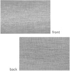 Leetaltree Grey Placemats, Heat Resistant Non-Slip Place mats for Dining Table, Washable Durable PVC Vinyl Woven Table Mats (Set of 24)