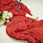 12 Pcs Terracotta Cheesecloth Table Runner 13ft Boho Gauze Cheesecloth Table Runner 160 inch Long for Christmas Wedding Bridal Baby Shower Birthday Table Decorations