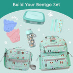Bentgo Kids Bento-Style 5-Compartment Leak-Proof Lunch Box - Ideal Portion Sizes for Ages 3 to 7 - Durable, Drop-Proof, Dishwasher Safe, PFAS & BPA-Free & Made with Food-Safe Materials (Seafoam)