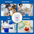 Paint Mixing Cup 40 Ounce, Accurate Measurements in Ratios and OZ. and ML, 12PCS Plastic Graduated Measuring Cups for Paint, Resin, Epoxy, Acrylic, Pigments, Art