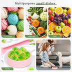 Silicone Egg Molds - 2Pcs Air Fryer Bites Molds, 4 Inch Reusable Maker Pan, Muffin Microwave Cooker Oven Dishwasher Safe (Pink)