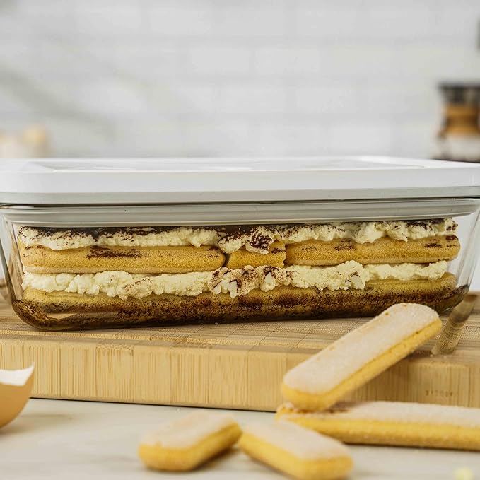 ZWILLING Fresh & Save Airtight Glass Food Storage Containers with Lids, Meal Prep Containers, One Size, La Mer