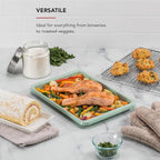 KitchenAid 9x13in Nonstick Aluminized Steel Baking Sheet, Pistachio