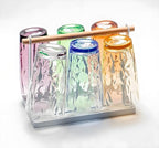 15Oz Unbreakable Tritan Drinking Glasses Shatterproof Acrylic Glasses Drinkware BPA Free Hard Plastic Cups Reusable Kitchen Water Glasses Drinking Set of 8 (4 Colors)