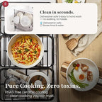 GOURMETIFIC® Stainless Steel Cookware Set [11 PIECES] - Non Toxic Kitchenware - Induction, Gas & Oven Cooking Ware - Pot & Pan with Removable Handles - Stackable Pots & Pans - Dishwasher Safe