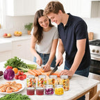 Aliggbent 220 Pcs Regular Mouth Canning Lids 70MM Airtight Split-Type Lids for Mason Jars Regular Mouth, Leakproof Bulk Canning Jar Lids for Food, Jam, Fruits & DIY Decor