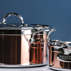 Hestan - CopperBond Collection - 100% Pure Copper 10-Piece Ultimate Cookware Set, Induction Cooktop Compatible