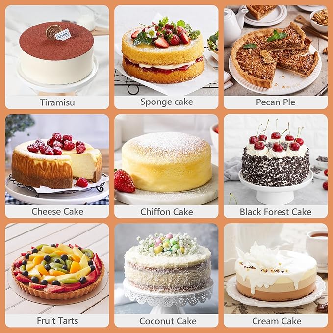 7 Inch Round Cake Pans, Removable Bottom & Easy Releasing, Leakproof & Nonstick Cake Pan, 304 Stainless Steel Cake Baking Cheesecake Pan, Non-Toxic & Healthy