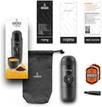 WACACO Minipresso GR, Portable Espresso Machine, Compatible Ground Coffee, Hand Coffee Make, Travel Gadgets, Manually Operated, Perfect for Camping