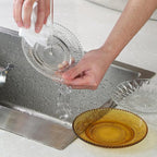 WHJY 6 Inch Clear Glass Plates 4 Pack Vintage Dinnerware Set Transparent Diamond Textured Dinner Plates for Home Party Wedding Crystal Glass Dishes for Fruit Salad Appetizer Dessert