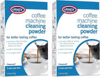 Urnex Coffee Maker and Espresso Machine Cleaner Cleancaf Powder - 2 Pack (6 Packets) - Safe on Delonghi Ninja Hamilton Beach Mr Coffee Braun and More