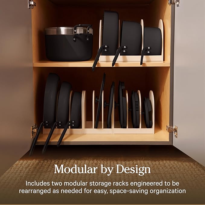 Our Place 11-Piece Essentials Complete Cookware Set - Ceramic Fry Pan, Saucepan, Sauté Pan, Stock Pot, Strainer Basket & Rack Storage | Thermakind™ Nonstick, Oven Safe up to 450°F | Char