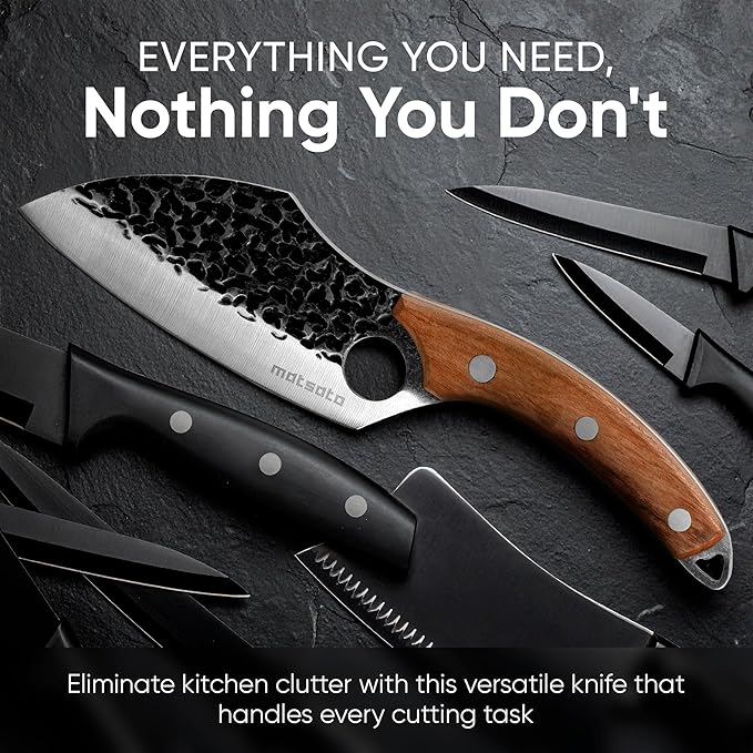 Chef Knife, Kitchen Japanese Steel Chefs Knife, Meat & Vegetables Cooking And Chopping Chef Knives, Cuchillos De Cocina - Perfect for Kitchen, BBQ 4.53 Inches Blade