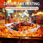 Aluminum Foil Pans 9x13 Disposable – 30 Pack Half Size Aluminum Foil Heavy Duty deep Steam Table Pan, Tin foil Turkey Sheets Tray Chafing Grill Accessories for Cooking, Baking, Storing, Food Prepping