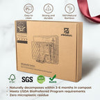 Large Bamboo Cutting Boards Set of 4 for Kitchen, Bamboo Charcuterie Chopping Board with Holder Non Slip, Steak Serving Tray with Juice Groove, Big Butcher Block for Cheese, Ideal for Gift