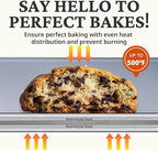 BRONYPRO Non Stick Ceramic Baking Sheet Pan Set of 3, Natural Non Toxic Cookie Sheets for Baking - PFOA, PTFE Free, Heavy Duty Aluminized Steel Oven Trays for Cooking with Silicone Handles, Cream