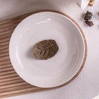 Set of 6 Dinner Plates 8 Inch, White Porcelain Plates, Microwave Oven Dishwasher Safe Scratch Resistant