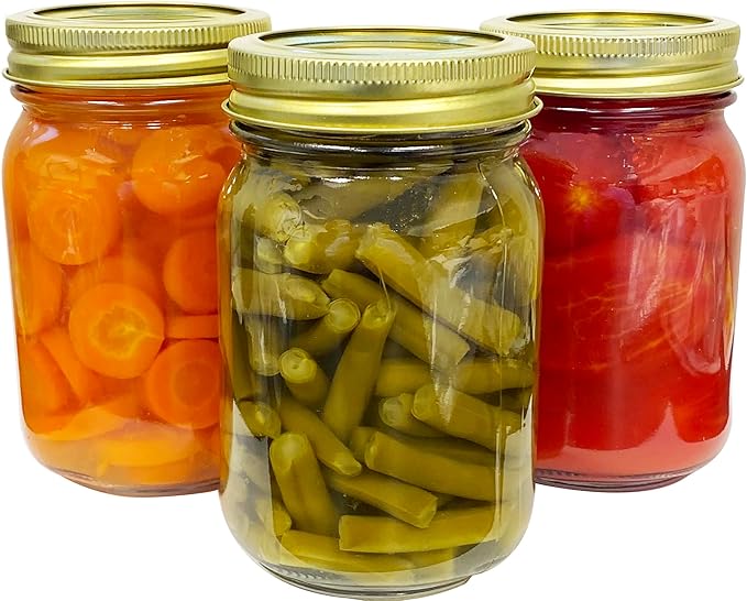 Regular Mouth Canning Lids - 160 PCS 70mm Lids for Regular Mouth Home Canning Jars. Premium Lids with Airtight Seal and Leak proof - Use for Home Canning & Food Storage (Band not included)