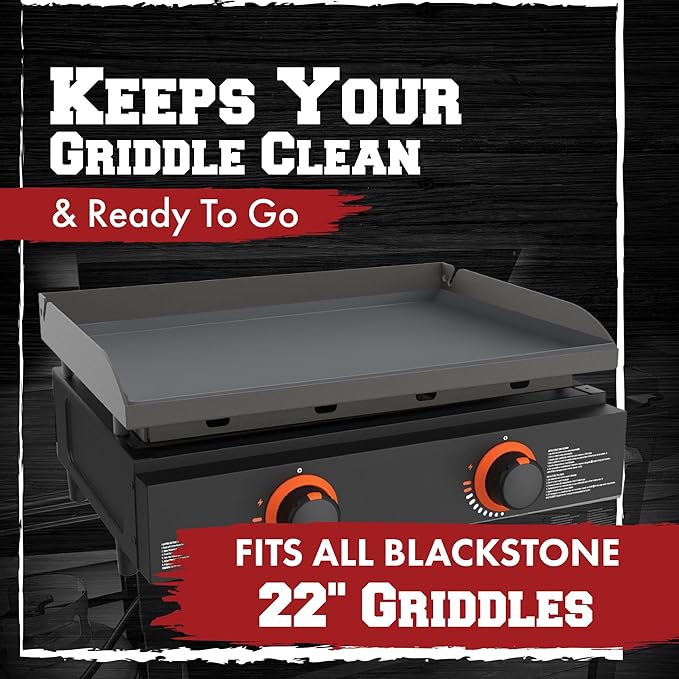 Kitchen perfection 22" Premium Silicone Griddle Cover Mat for Blackstone Griddle 22 Inch - Hermetic Protection from Rust & Debris All Year, Fits All Blackstone 22 Inch Models - Food Grade Silicone