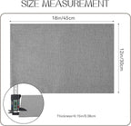 Romanstile Cloth Placemats Set of 4-12 x 18 Inch, Heat Resistant Double Layered Thickened Burlap Place Mats, Washable Faux Linen Farmhouse Table Mats for Kitchen/Dining/Party/Outdoor, Grey