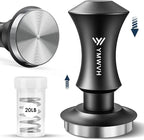51.5mm Espresso Coffee Tamper,30lb Calibrated Espresso Tamper with a 20lb Interchangeable Spring,Barista Tamping Tool with 100% Stainless Steel Ground Tamper for Barista