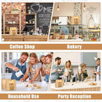 130 Pack Bread Bags for Homemade Sourdough Bags with Window, Large Bakery Bag with 160 Stickers for Packaging Baked Food Bread Storage (14 * 8.3 * 3.5 Inch)