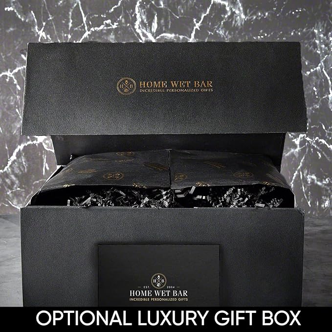 Personalized Whiskey Glasses Set of 4, Custom Engraved Bourbon Rocks Glasses, Customized Whiskey Gifts for Men by Home Wet Bar