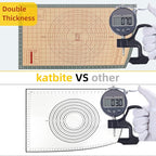 katbite Silicone Pastry Mat Non Stick, Silicone Baking Mat 26" x 16" with Measurement, Non-Slip Dough Rolling Mat for Counter, Oven Liner, Pie Crust, Reusable Fondant Mat Extra Thick