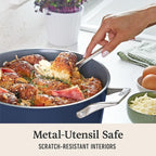 Calphalon® Premier Ceramic Nonstick 7-Qt. Dutch Oven with Lid, Midnight Blue