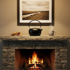 67.6oz Cast Iron Teapot for Stovetop Safe, Black Japanese Tetsubin, 2000ml Tea Kettle with Stainless Steel Infuser for Loose Leaf, Tea Pot Coated with Enameled Interior