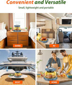 Nuwave Oven Pro Plus Air Fryer, Infra-Red Countertop, 2025 Advanced Convection, No Defrosting or Preheating, Cook Fresh or Frozen, Durable Power Dome, 100 Presets & 50 Memory, PFAS Free, Cozy Blue