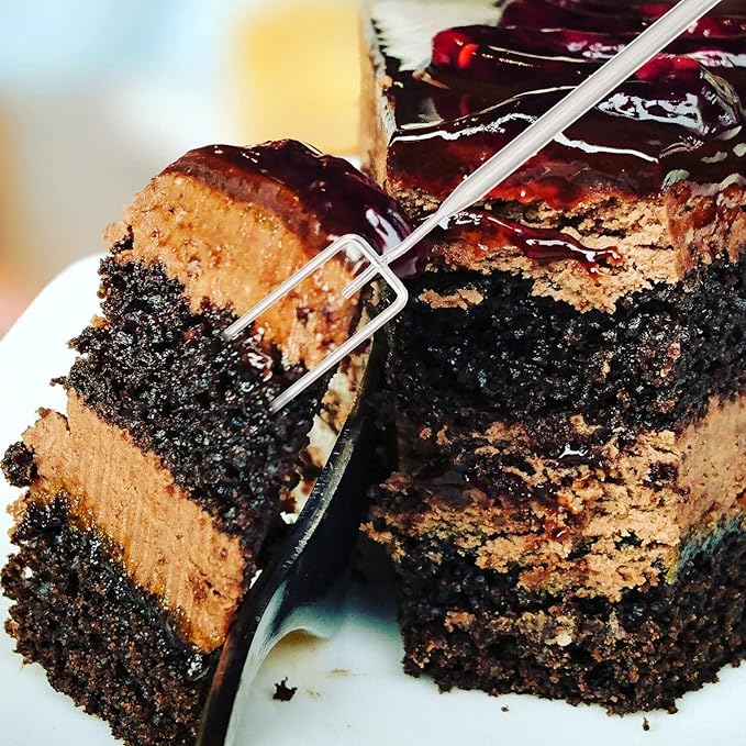 6Pcs Chocolate Dipping Tools Set Stainless Steel Fondue Forks for Candy and Dessert Baking Supplies Easy to Clean Cooking Utensils