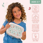 Bentgo Kids Prints Leak-Proof, 5-Compartment Bento-Style Kids Lunch Box - Ideal Portion Sizes for Ages 3-7, Durable, Drop-Proof, Dishwasher Safe, & PFAS & BPA-Free Materials (Nature Adventure)